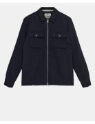 Akhanky Heavy Twill Overshirt Navy Anerkjendt