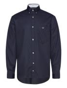 Reg H Ycomb Texture Shirt Navy GANT