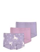 Nmftights 3P Pastel Lilac Horse Noos Pink Name It