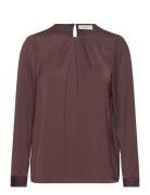 Dotaiw Pleat Blouse Brown InWear