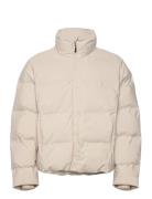 Cropped Seamless Puffer Jacket Cream Lindbergh