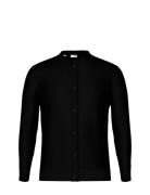 Slhmattis Ls Knit Polo Cardigan Black Selected Homme