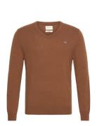 Extrafine Lambswool V-Neck Brown GANT