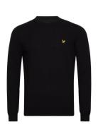 Cotton Merino Crew Neck Jumper Black Lyle & Scott