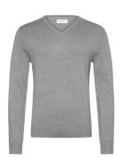 Eco Vero V-Neck Jumper Grey Lindbergh