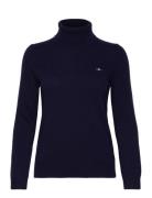 Extrafine Lambswool Rollneck Navy GANT