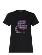 Boucle Profile T-Shirt Black Karl Lagerfeld