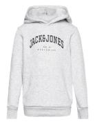 Jjecaleb Varsity Sweat Hood Noos Jnr Grey Jack & J S