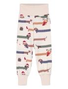 Bamboo Baby Pants Santa Dogs 65 74/80 White Geggamoja