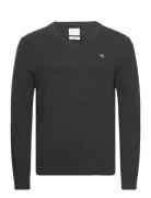 Extrafine Lambswool V-Neck Grey GANT