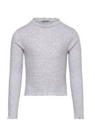 Cropped Rib Longsleeve Grey Tom Tailor