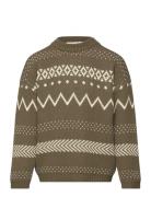 Tnlinus Jacquard Pullover Khaki The New