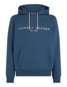 Tommy Logo Hoody Blue Tommy Hilfiger