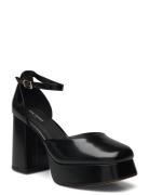 Stb-Priscilla Ankle Strap Leather Black Shoe The Bear