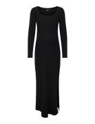 Olmnella L/S Long Dress Jrs Black Only Maternity