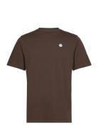 Loke Badge T-Shirt - Regenerative O Brown Knowledge Cotton Apparel