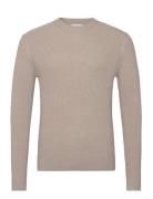 Ribbed Cotton Knitted Sweater Beige Mango