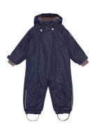 Baby Snowsuit Aop Navy En Fant