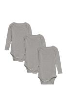 Melange 3 Pack Ls Bodies Grey Copenhagen Colors