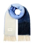 Cosy Brushed Colorflow Scarf Blue Tom Tailor