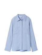 Cosy Melange Blouse Blue Tom Tailor