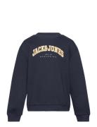 Jjecaleb Varsity Sweat Crew Nck Noos Mni Navy Jack & J S