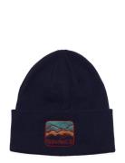 Beanie With Mountain Patch Peacoat Navy Timberland