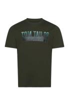 Photo Print T-Shirt Khaki Tom Tailor