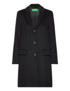 Coat Black United Colors Of Benetton