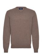 Lambswool V Neck Brown Hackett London