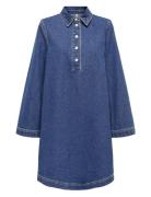 Onlfreya L/S Bell Dress Dnm Gua Blue ONLY