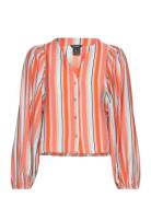 Blouse Olivia Stripe Orange Lindex