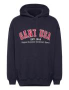 Gant Usa Hoodie Navy GANT