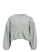 Objsaggia Lo L/S Knit Cardigan 135 Grey Object