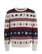 Jjxmas Snowball Knit Crew Neck Cream Jack & J S