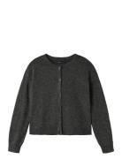 Nlflodet Ls Short Knit Cardigan Noos Grey LMTD