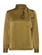 Bow Neck Top Khaki Scotch & Soda