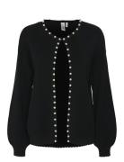 Yasfonny Ls Pearl Knit Cardigan S. - D2D Black YAS