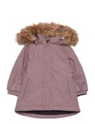 Parka W. Fake Fur Pink Color Kids