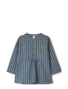 Bæk&Bølge Irene Shirt M/L Blue/Ochre Blue Juna