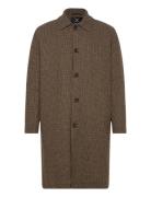 Carlos Check Coat Khaki Clean Cut Copenhagen