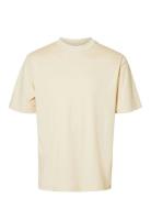 Slhrelax-Dani Ss Interlock Tee Ex Cream Selected Homme