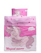 Bed Linen Junior Nb 2301 Magical Unicorn - 100X140, 40X45 Cm Pink Bran...