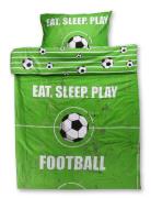 Bed Linen Nb 2362 Football Green - 140X200, 60X63 Cm Green BrandMac