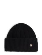 Th Timeless Beanie Black Tommy Hilfiger