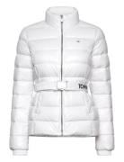 Tjw Branded Belt Down Jacket White Tommy Jeans