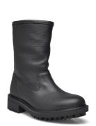 Flat Biker Boot Lth Black Calvin Klein