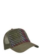 Maple A-Shape Trucker Cap Khaki Upfront