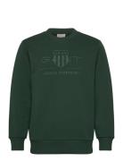 Reg Tonal Shield C-Neck Sweat Green GANT