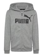 Ess Big Logo Fz Hoodie Fl B Grey PUMA